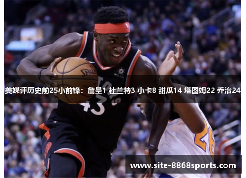 美媒评历史前25小前锋：詹皇1 杜兰特3 小卡8 甜瓜14 塔图姆22 乔治24